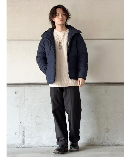 Right-on(ライトオン)の「スウェード中綿ブルゾン(ブルゾン・メンズ・ネイビー/オフホワイト・XL/M/L)」の21枚目の写真