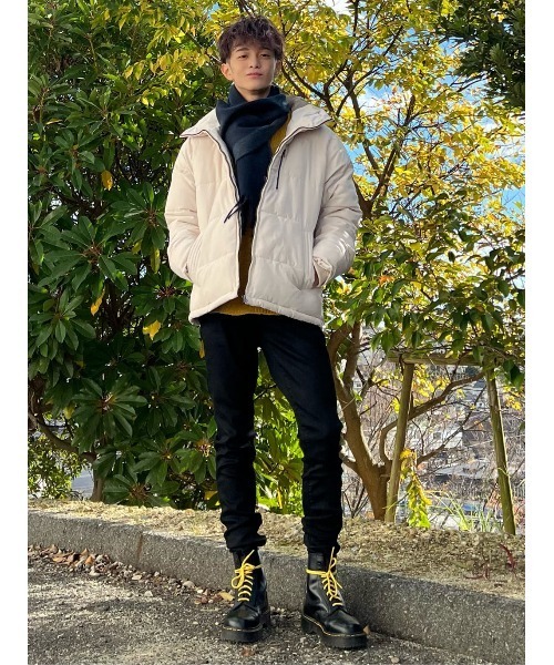 Right-on(ライトオン)の「スウェード中綿ブルゾン(ブルゾン・メンズ・ネイビー/オフホワイト・XL/M/L)」の16枚目の写真