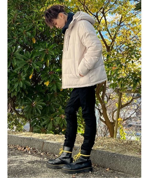 Right-on(ライトオン)の「スウェード中綿ブルゾン(ブルゾン・メンズ・ネイビー/オフホワイト・XL/M/L)」の17枚目の写真