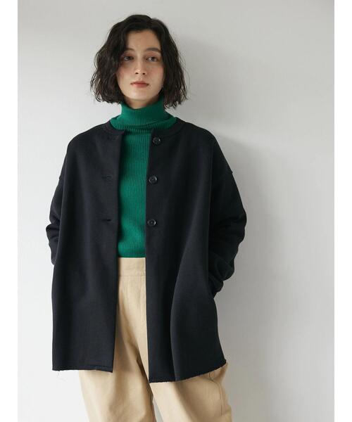 CRAFT STANDARD BOUTIQUE(クラフトスタンダードブティック)の「クルーネック裏起毛カーディガン(カーディガン/ボレロ・レディース・アイボリー/ブラック/カーキ/キャメル・FREE)」の19枚目の写真