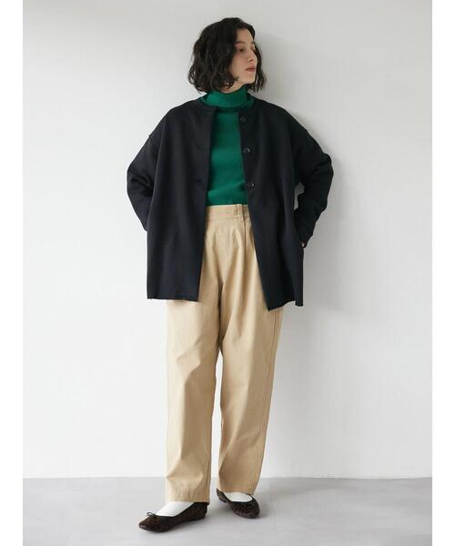 CRAFT STANDARD BOUTIQUE(クラフトスタンダードブティック)の「クルーネック裏起毛カーディガン(カーディガン/ボレロ・レディース・アイボリー/ブラック/カーキ/キャメル・FREE)」の20枚目の写真