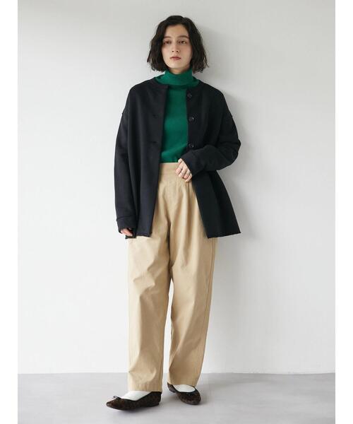 CRAFT STANDARD BOUTIQUE(クラフトスタンダードブティック)の「クルーネック裏起毛カーディガン(カーディガン/ボレロ・レディース・アイボリー/ブラック/カーキ/キャメル・FREE)」の21枚目の写真