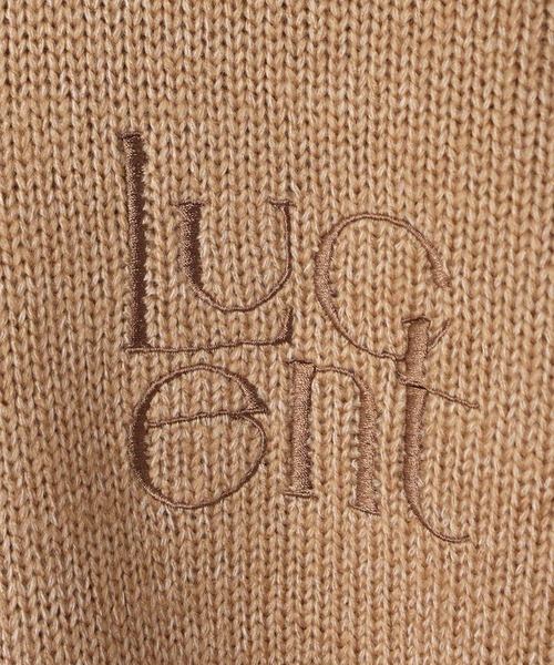 andme(アンドミー)の「ワンポイントロゴ刺繍ニットトップス(ニット/セーター・レディース・ブラック/オフホワイト/ベージュ/ライム・F(M))」の13枚目の写真