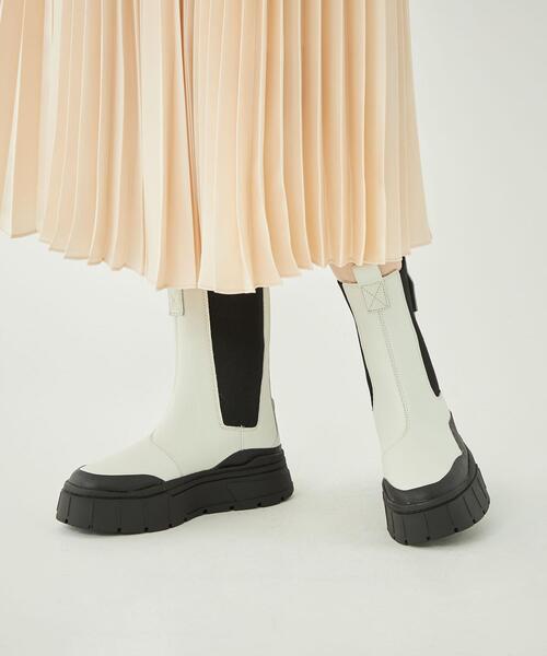 PUMA（プーマ）の「＜ PUMA ＞ メイズ スタック チェルシー ブーツ（ブーツ・レディース・ベージュ/ホワイト/ブラック・23.5cm/24cm/23cm/24.5cm/22.5cm/25cm）」の9枚目の写真