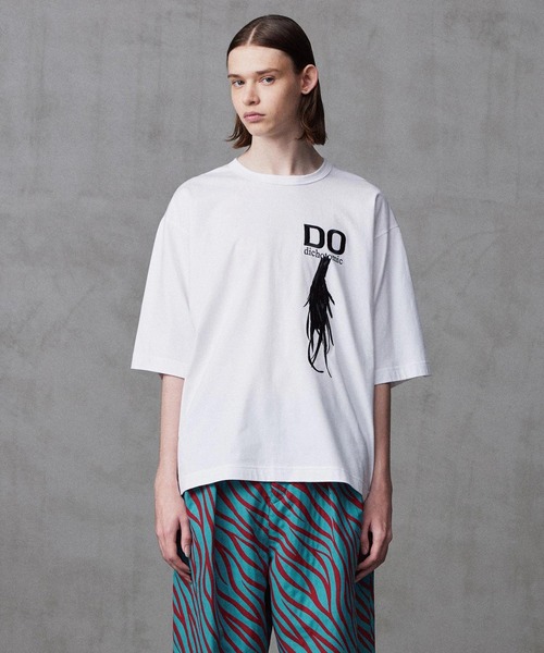 SHAREEF(シャリーフ)の「"BIRD FEATHER" S/S BIG-T(Tシャツ/カットソー・メンズ・ホワイト/ブラック/パープル・1/2/3)」の1枚目の写真