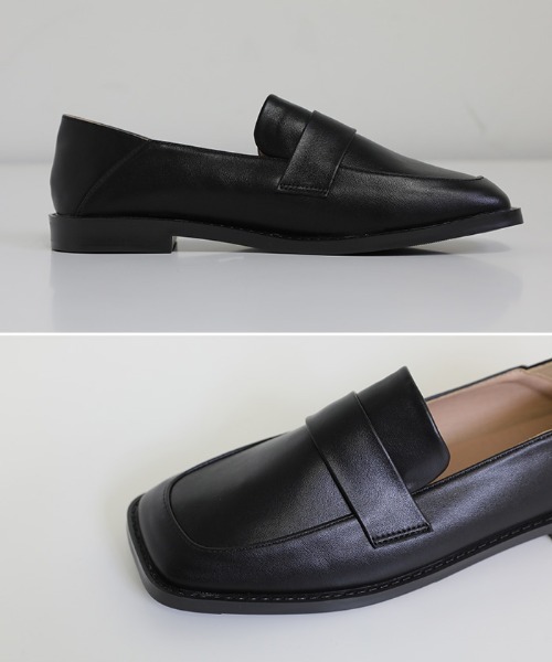 select MOCA(セレクトモカ)の「スクエアトゥフェイクレザーベーシックローファー(ローファー・レディース・ブラック/アイボリー/ブラウン・SMALL/MEDIUM/LARGE)」の18枚目の写真