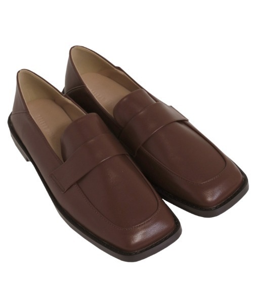 select MOCA(セレクトモカ)の「スクエアトゥフェイクレザーベーシックローファー(ローファー・レディース・ブラック/アイボリー/ブラウン・SMALL/MEDIUM/LARGE)」の16枚目の写真