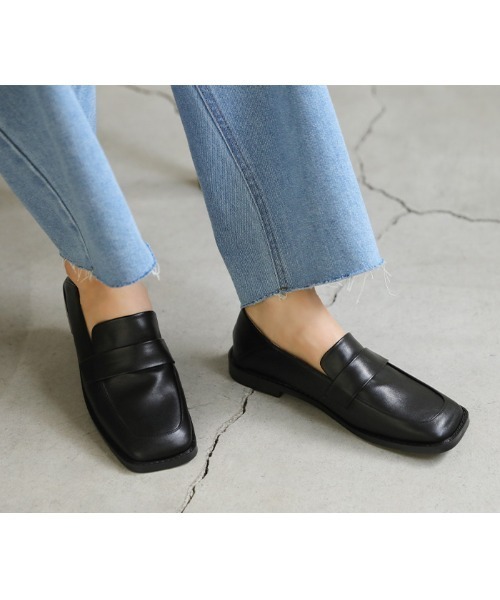 ブラックレザー ローファー セレクト CHANEL ココマーク ローファー 37