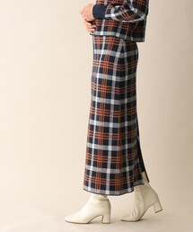 OPAQUE.CLIP | チェックジャカードニットスカート(スカート)