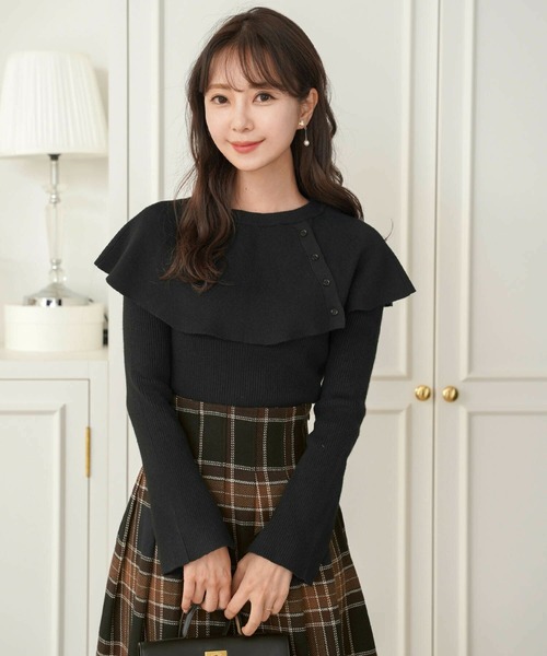 le reve vaniller（ル レーヴ ヴァニレ）の「フレアスリーブ ケープ  