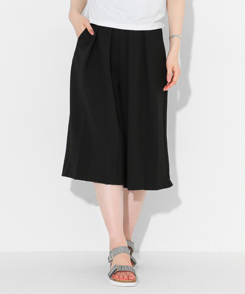 SENSE OF PLACE by URBAN RESEARCH(センスオブプレイスバイアーバンリサーチ)の「ワッフルタックガウチョパンツ(その他パンツ・レディース・サックスブルー/ブラック/ライム/ホワイト・38/36)」の14枚目の写真