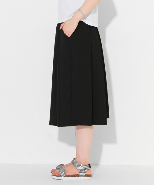 SENSE OF PLACE by URBAN RESEARCH(センスオブプレイスバイアーバンリサーチ)の「ワッフルタックガウチョパンツ(その他パンツ・レディース・サックスブルー/ブラック/ライム/ホワイト・38/36)」の15枚目の写真