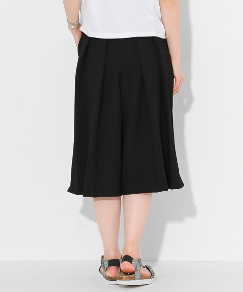 SENSE OF PLACE by URBAN RESEARCH(センスオブプレイスバイアーバンリサーチ)の「ワッフルタックガウチョパンツ(その他パンツ・レディース・サックスブルー/ブラック/ライム/ホワイト・38/36)」の16枚目の写真