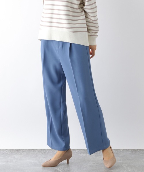 GLOBAL WORK(グローバルワーク)の「ウツクシルエットハイウエストワイドパンツ/168317(その他パンツ・レディース・ダークブラウン/ブラック/ブルー/チャコールグレー・LARGE/MEDIUM/SMALL)」の5枚目の写真