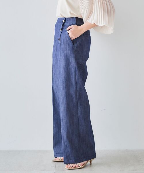 le.coeur blanc（ルクールブラン）の「マリンワイドパンツ（その他パンツ・レディース・ネイビー/ブルー・40/38/36）」の6枚目の写真