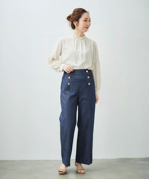 le.coeur blanc（ルクールブラン）の「マリンワイドパンツ（その他パンツ・レディース・ネイビー/ブルー・40/38/36）」の8枚目の写真