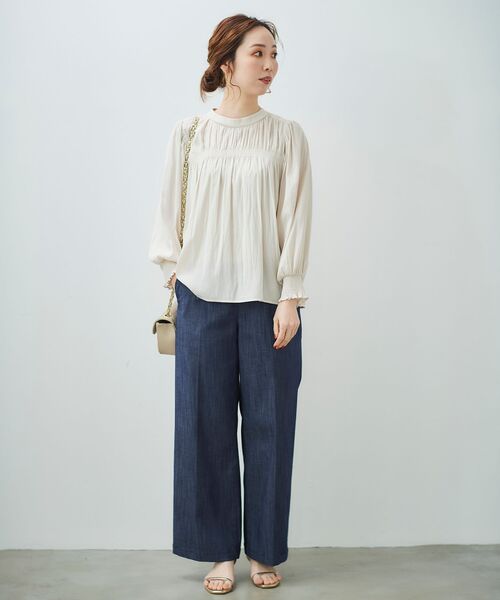 le.coeur blanc（ルクールブラン）の「マリンワイドパンツ（その他パンツ・レディース・ネイビー/ブルー・40/38/36）」の9枚目の写真