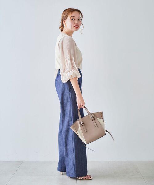 le.coeur blanc（ルクールブラン）の「マリンワイドパンツ（その他パンツ・レディース・ネイビー/ブルー・40/38/36）」の13枚目の写真