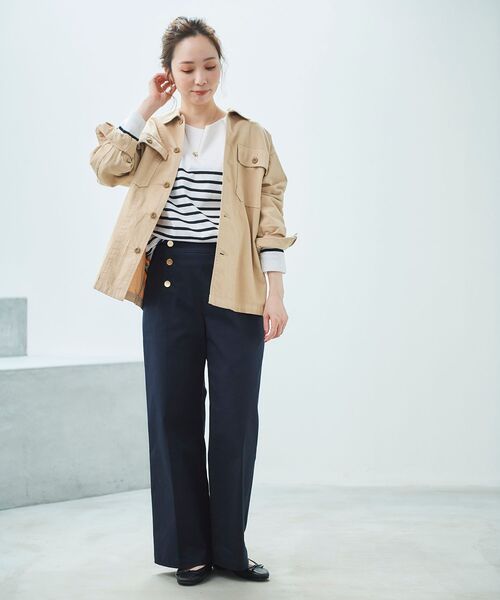 le.coeur blanc（ルクールブラン）の「マリンワイドパンツ（その他パンツ・レディース・ネイビー/ブルー・40/38/36）」の21枚目の写真