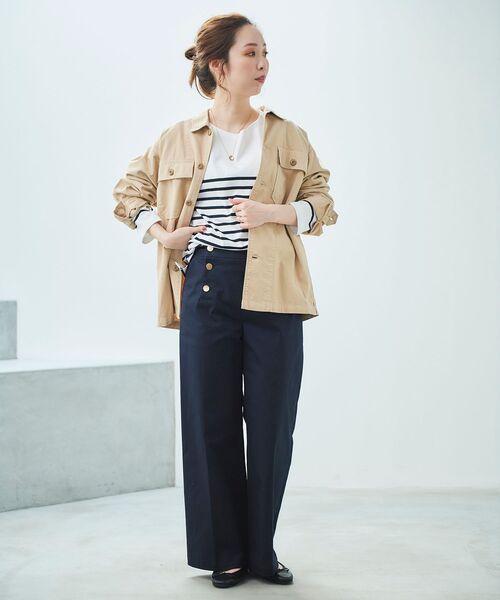 le.coeur blanc（ルクールブラン）の「マリンワイドパンツ（その他パンツ・レディース・ネイビー/ブルー・40/38/36）」の22枚目の写真