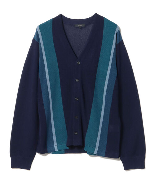 BEAMS HEART（ビームスハート）の「BEAMS HEART / ストライプ カーディガン（カーディガン/ボレロ・メンズ・ワインレッド/ネイビー・SMALL/MEDIUM/LARGE）」の21枚目の写真