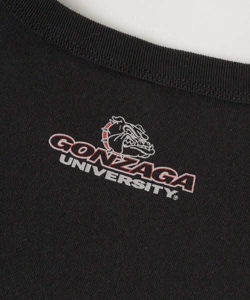DISCUS(ディスカス)の「【DISCUS/ディスカス × GONZAGA UNIVERSITY】カレッジロゴ ワッペン プルオーバー スウェット/コラボスウェット/ビッグシルエット/裏毛(スウェット・レディース・ブラック/オートミール・M/L)」の9枚目の写真