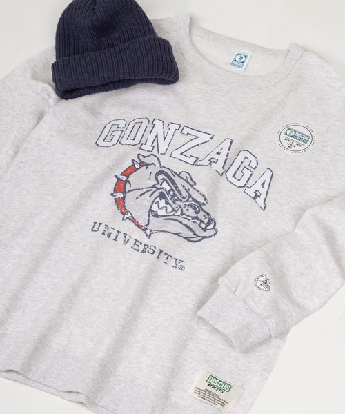 DISCUS(ディスカス)の「【DISCUS/ディスカス × GONZAGA UNIVERSITY】カレッジロゴ ワッペン プルオーバー スウェット/コラボスウェット/ビッグシルエット/裏毛(スウェット・レディース・ブラック/オートミール・M/L)」の11枚目の写真