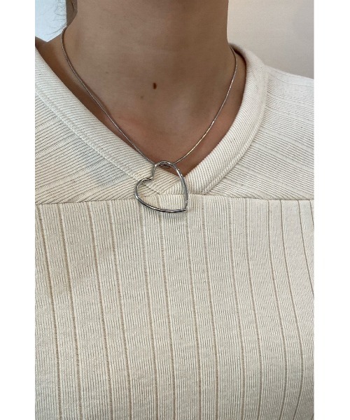 THEATRE PRODUCTS（シアタープロダクツ）の「メタルハートフレームネックレス（ネックレス・レディース・シルバー/ゴールド・FREE）」の9枚目の写真