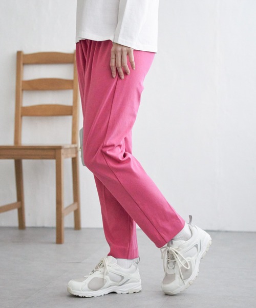 ikka（イッカ）の「テーパードパンツ（その他パンツ・レディース・グリーン/ピンク/ブルー/ライトグレー/ブラック・S/M/L）」の5枚目の写真