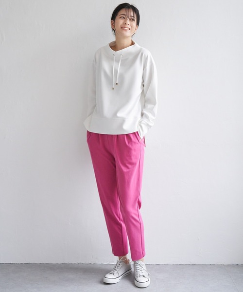 ikka（イッカ）の「テーパードパンツ（その他パンツ・レディース・グリーン/ピンク/ブルー/ライトグレー/ブラック・S/M/L）」の14枚目の写真