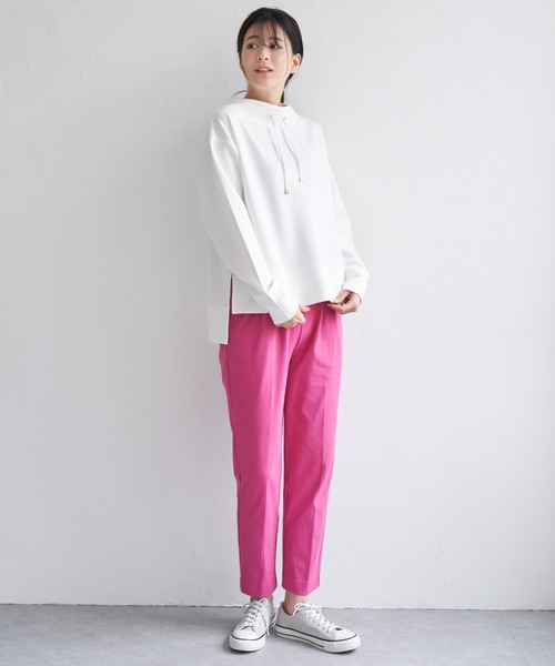 ikka（イッカ）の「テーパードパンツ（その他パンツ・レディース・グリーン/ピンク/ブルー/ライトグレー/ブラック・S/M/L）」の15枚目の写真