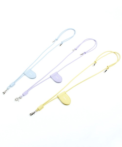 Beau're(ヴュレ)の「BEAURE ヴュレ カウレザー モバイル&マスク ストラップ ショルダー(スマホグッズ・レディース・パープル/シルバー/オリーブ/グレー/ブラック/ネイビー/ブルー系その他/ライラック/ペールイエロー・FREE)」の14枚目の写真