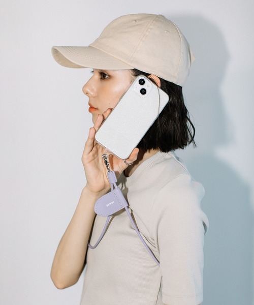 Beau're(ヴュレ)の「BEAURE ヴュレ カウレザー モバイル&マスク ストラップ ショルダー(スマホグッズ・レディース・パープル/シルバー/オリーブ/グレー/ブラック/ネイビー/ブルー系その他/ライラック/ペールイエロー・FREE)」の17枚目の写真