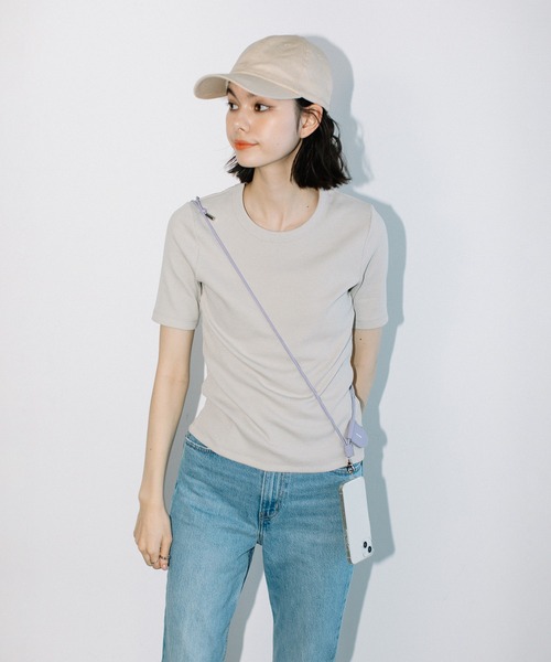 Beau're(ヴュレ)の「BEAURE ヴュレ カウレザー モバイル&マスク ストラップ ショルダー(スマホグッズ・レディース・パープル/シルバー/オリーブ/グレー/ブラック/ネイビー/ブルー系その他/ライラック/ペールイエロー・FREE)」の18枚目の写真