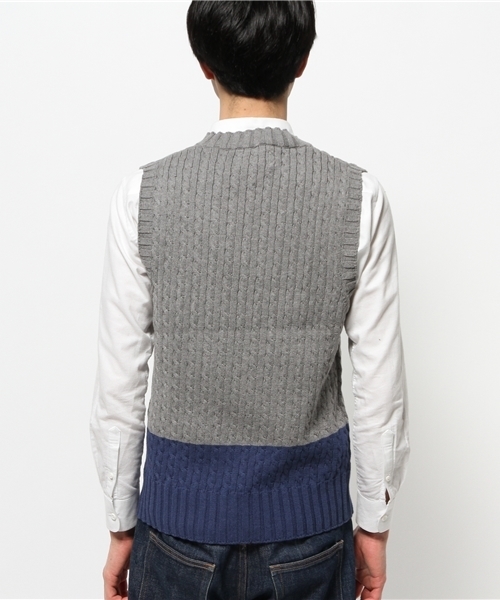 OUTLET（アウトレット）の「【BLOOM&BRANCH】MANチルデンベストM（ベスト・メンズ・グレー/アイボリー・LARGE/MEDIUM）」の5枚目の写真