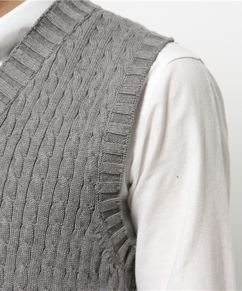OUTLET（アウトレット）の「【BLOOM&BRANCH】MANチルデンベストM（ベスト・メンズ・グレー/アイボリー・LARGE/MEDIUM）」の7枚目の写真