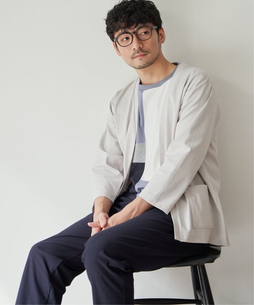 ikka(イッカ)の「【接触冷感/抗菌防臭】8分袖セイケツカイテキカーディガン(カーディガン/ボレロ・メンズ・ライトグレー/グリーン/ネイビー・S/M/L/XL)」の6枚目の写真