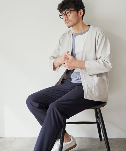 ikka(イッカ)の「【接触冷感/抗菌防臭】8分袖セイケツカイテキカーディガン(カーディガン/ボレロ・メンズ・ライトグレー/グリーン/ネイビー・S/M/L/XL)」の8枚目の写真