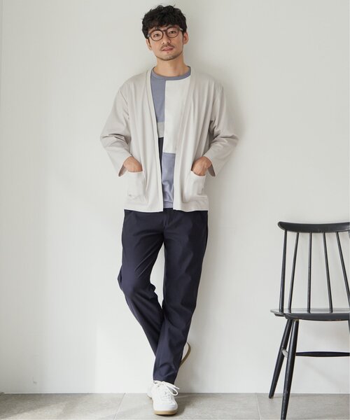 ikka(イッカ)の「【接触冷感/抗菌防臭】8分袖セイケツカイテキカーディガン(カーディガン/ボレロ・メンズ・ライトグレー/グリーン/ネイビー・S/M/L/XL)」の9枚目の写真