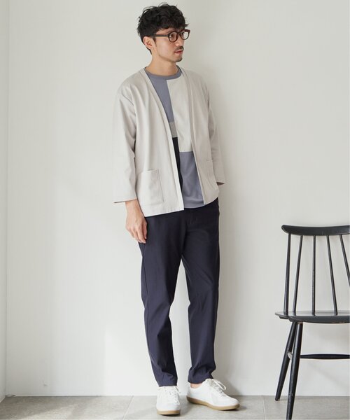 ikka(イッカ)の「【接触冷感/抗菌防臭】8分袖セイケツカイテキカーディガン(カーディガン/ボレロ・メンズ・ライトグレー/グリーン/ネイビー・S/M/L/XL)」の11枚目の写真
