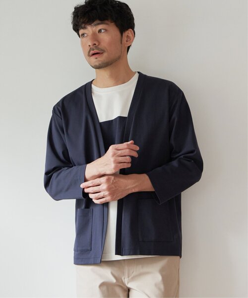 ikka(イッカ)の「【接触冷感/抗菌防臭】8分袖セイケツカイテキカーディガン(カーディガン/ボレロ・メンズ・ライトグレー/グリーン/ネイビー・S/M/L/XL)」の13枚目の写真