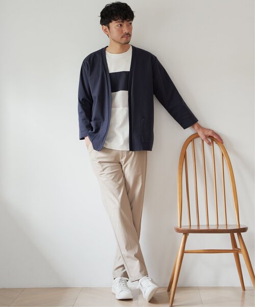 ikka(イッカ)の「【接触冷感/抗菌防臭】8分袖セイケツカイテキカーディガン(カーディガン/ボレロ・メンズ・ライトグレー/グリーン/ネイビー・S/M/L/XL)」の17枚目の写真