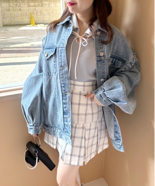 OLIVE des OLIVE（オリーブデオリーブ）の「プリーツミニスカート（スカート・レディース・ホワイト/ベージュ/グレー/サックスブルー・FREE）」の14枚目の写真