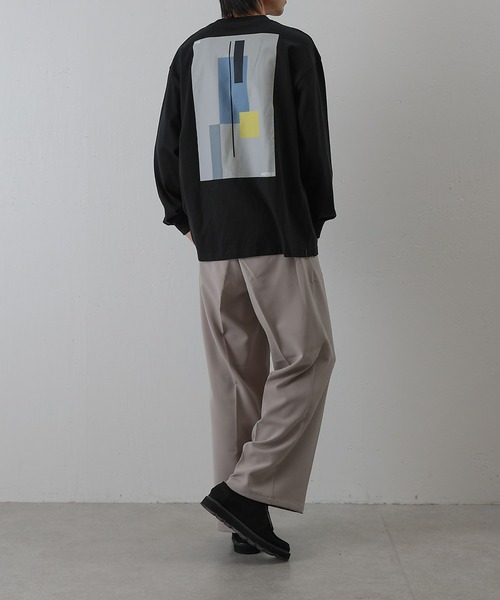 COLONY 2139（コロニートゥーワンスリーナイン）の「天竺グラフィックバックプリント長袖T（Tシャツ/カットソー・メンズ・ホワイト/ブラック・MEDIUM/LARGE）」の6枚目の写真