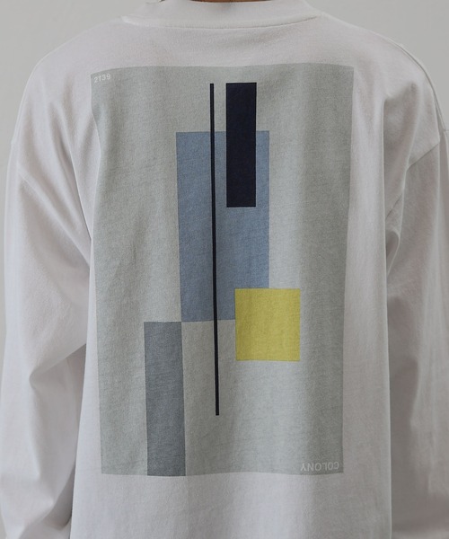 COLONY 2139（コロニートゥーワンスリーナイン）の「天竺グラフィックバックプリント長袖T（Tシャツ/カットソー・メンズ・ホワイト/ブラック・MEDIUM/LARGE）」の22枚目の写真