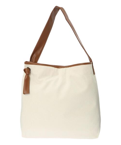 Lugnoncure（ルノンキュール）の「キャンバスショルダーバッグ（ハンドバッグ・レディース・ブラウン/ブラック・ﾌﾘ-）」の11枚目の写真