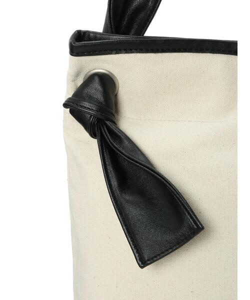 Lugnoncure（ルノンキュール）の「キャンバスショルダーバッグ（ハンドバッグ・レディース・ブラウン/ブラック・ﾌﾘ-）」の16枚目の写真
