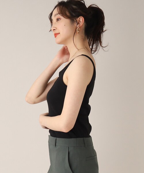 UNTITLED(アンタイトル)の「◆ベーシックキャミソール(タンクトップ・レディース・オフホワイト/ブラック・44/00/48/02/04)」の10枚目の写真