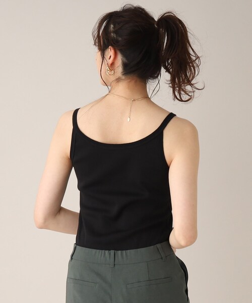 UNTITLED(アンタイトル)の「◆ベーシックキャミソール(タンクトップ・レディース・オフホワイト/ブラック・44/00/48/02/04)」の11枚目の写真