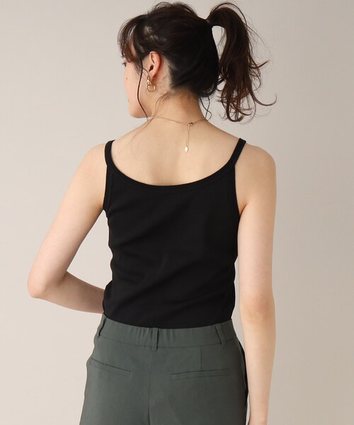 UNTITLED(アンタイトル)の「◆ベーシックキャミソール(タンクトップ・レディース・オフホワイト/ブラック・44/00/48/02/04)」の12枚目の写真